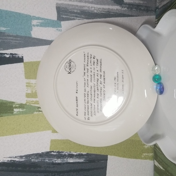 P1a - Knowles Norman Rockwell Collector's Plate "The Music Maker" 1981LE - Picture 8 of 10